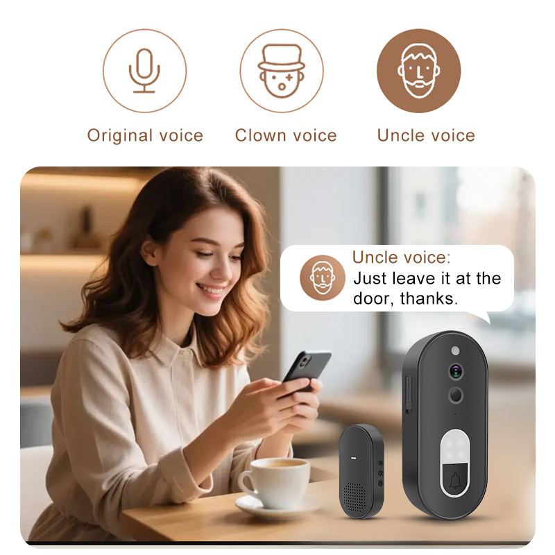 Tuya 1080P HD Wireless WiFi Vi - Smart Doorbell Wired recension och pris