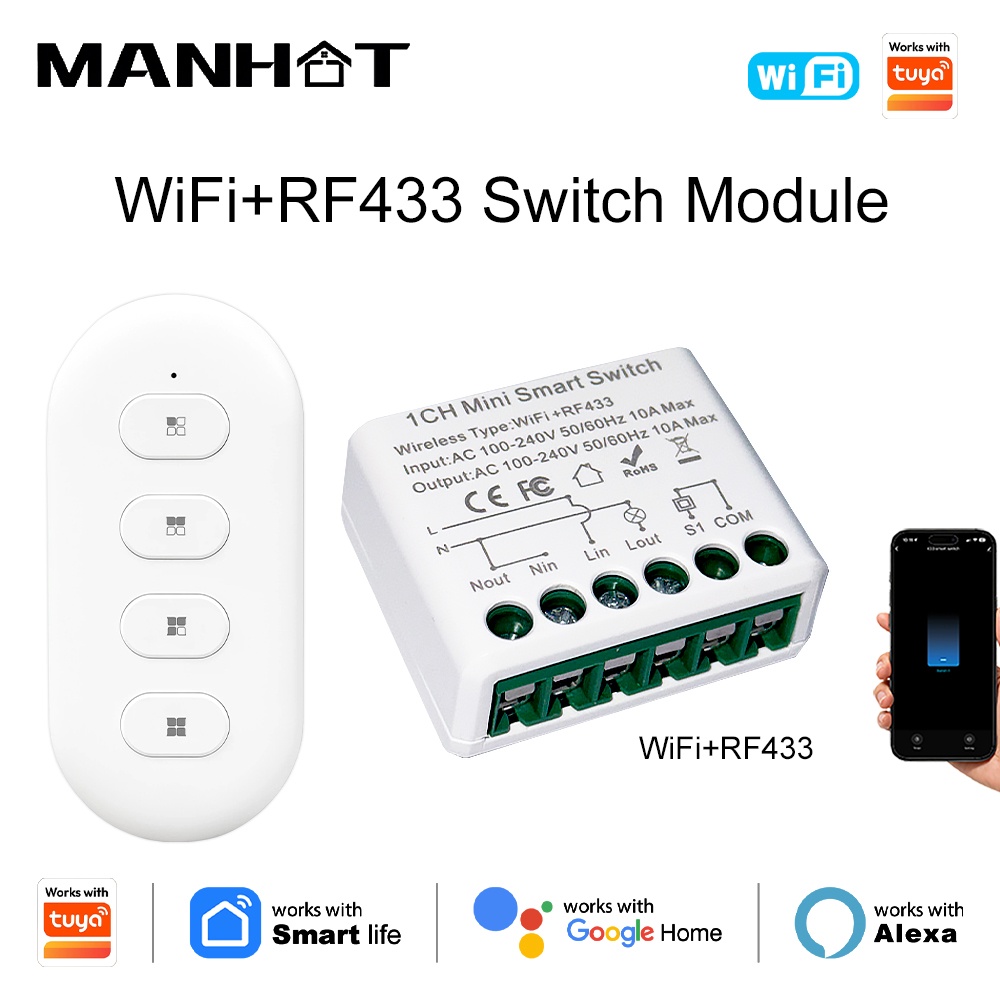 For Tuya WIFI 10A Smart Light  - Home Automation Diy recension och pris