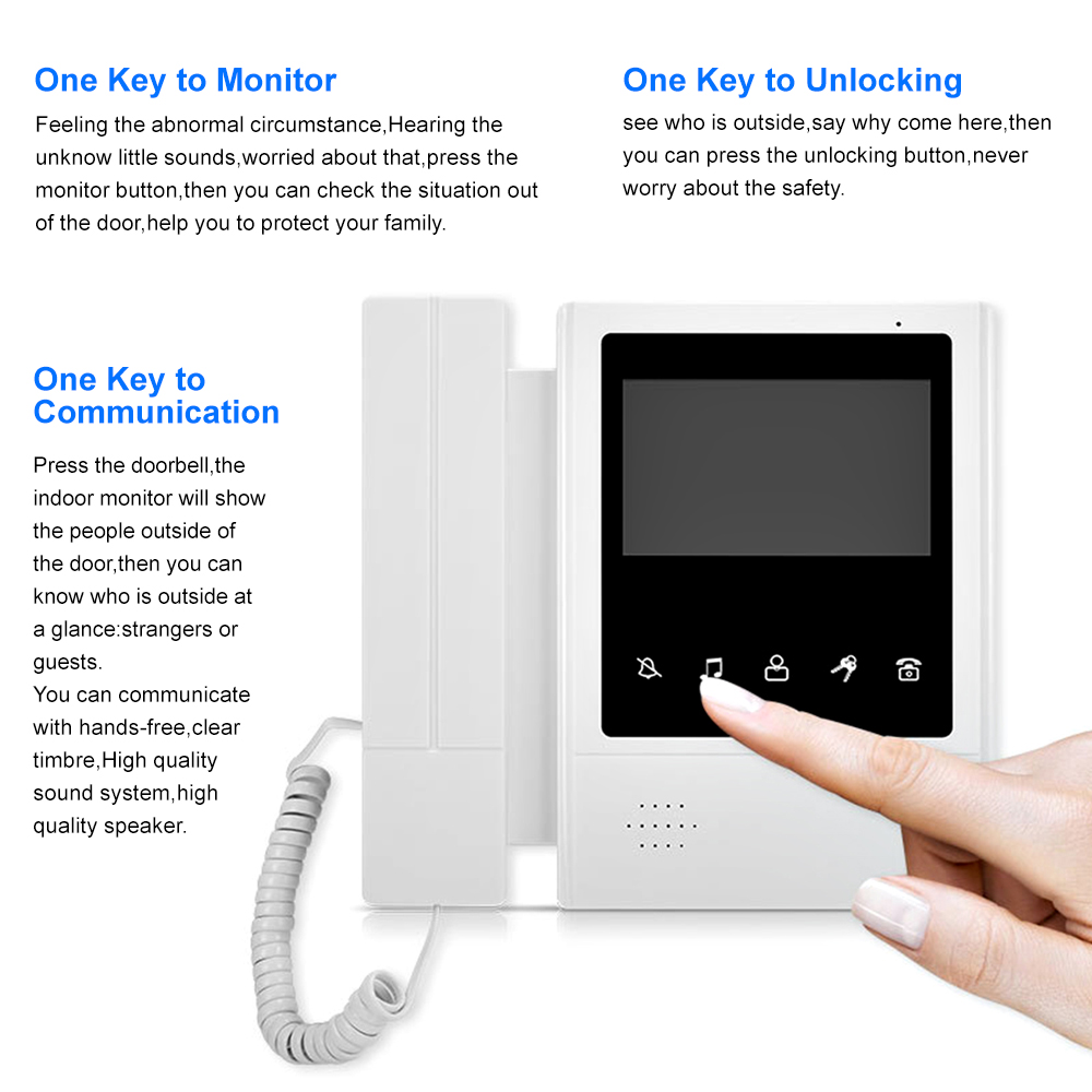 4.3 Inch LCD Video Intercom Sy - Smart Doorbell Wired recension och pris