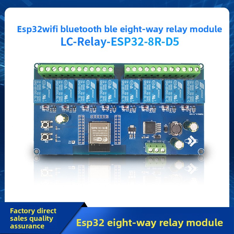 DC5-30V ESP32 Development Boar - Relay 8 Channel Board recension och pris