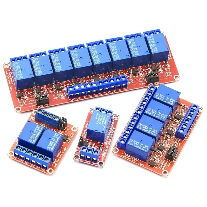 DC 5V 12V 24V 1 2 4 6 8 Channe - Relay 8 Channel Board recension och pris