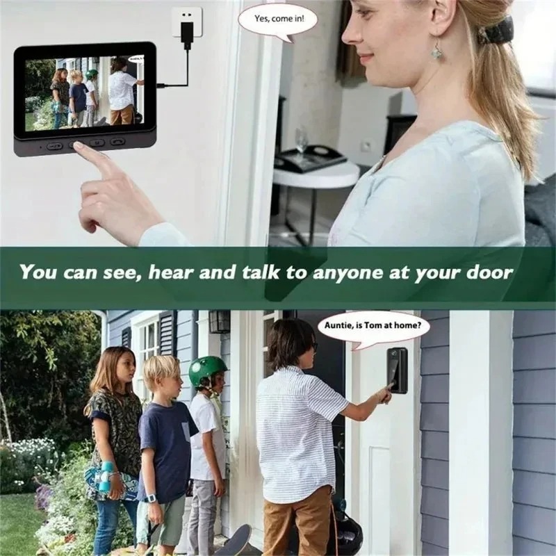 M8 Smart Visual Doorbell WiFi  - Smart Doorbell Wired recension och pris