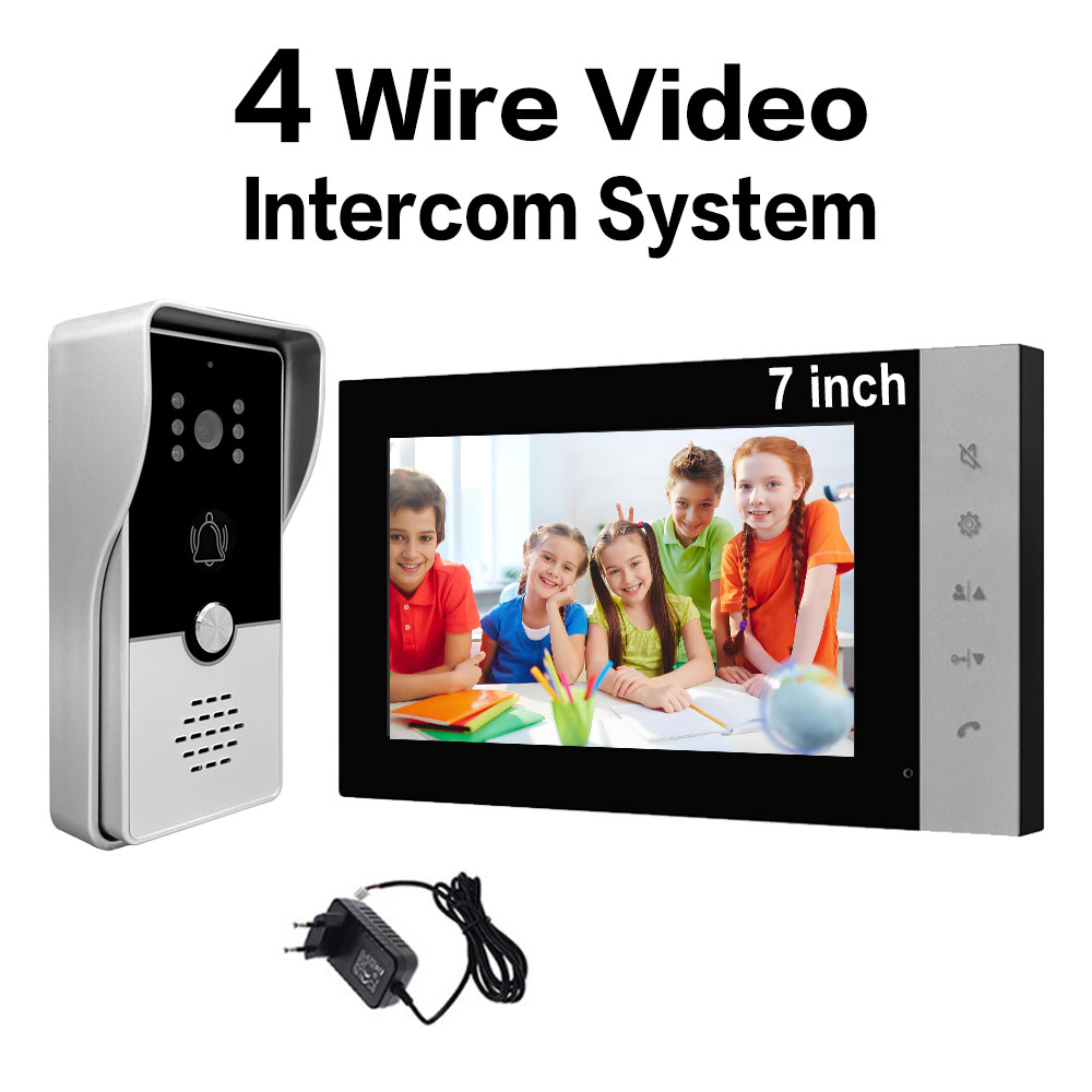 4 Wire 7 Inches Wired Video Do - Smart Doorbell Wired recension och pris