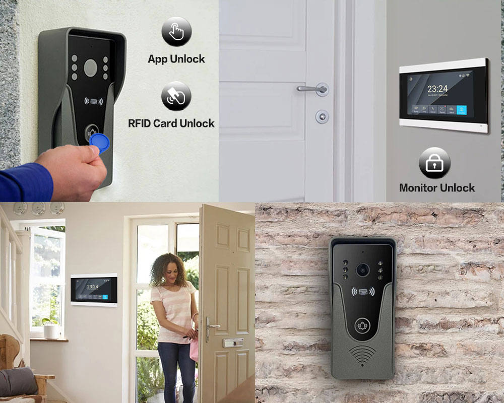 Tuya 1080P 7 Inch Color Touch  - Smart Doorbell Wired recension och pris